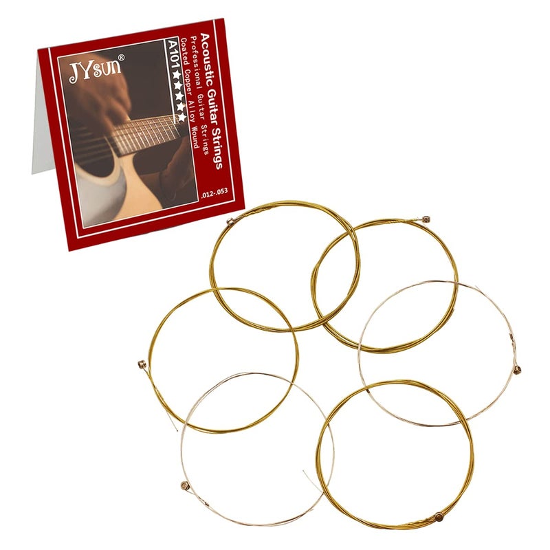 JYsun Acoustic Guitar Strings 3 Full Sets with Stainless Steel Core Phosphorus Bronze Wound Nickel-plated Bead Head Including E-1st B-2nd G-3rd D-4th A-5th E-6th - Image 4